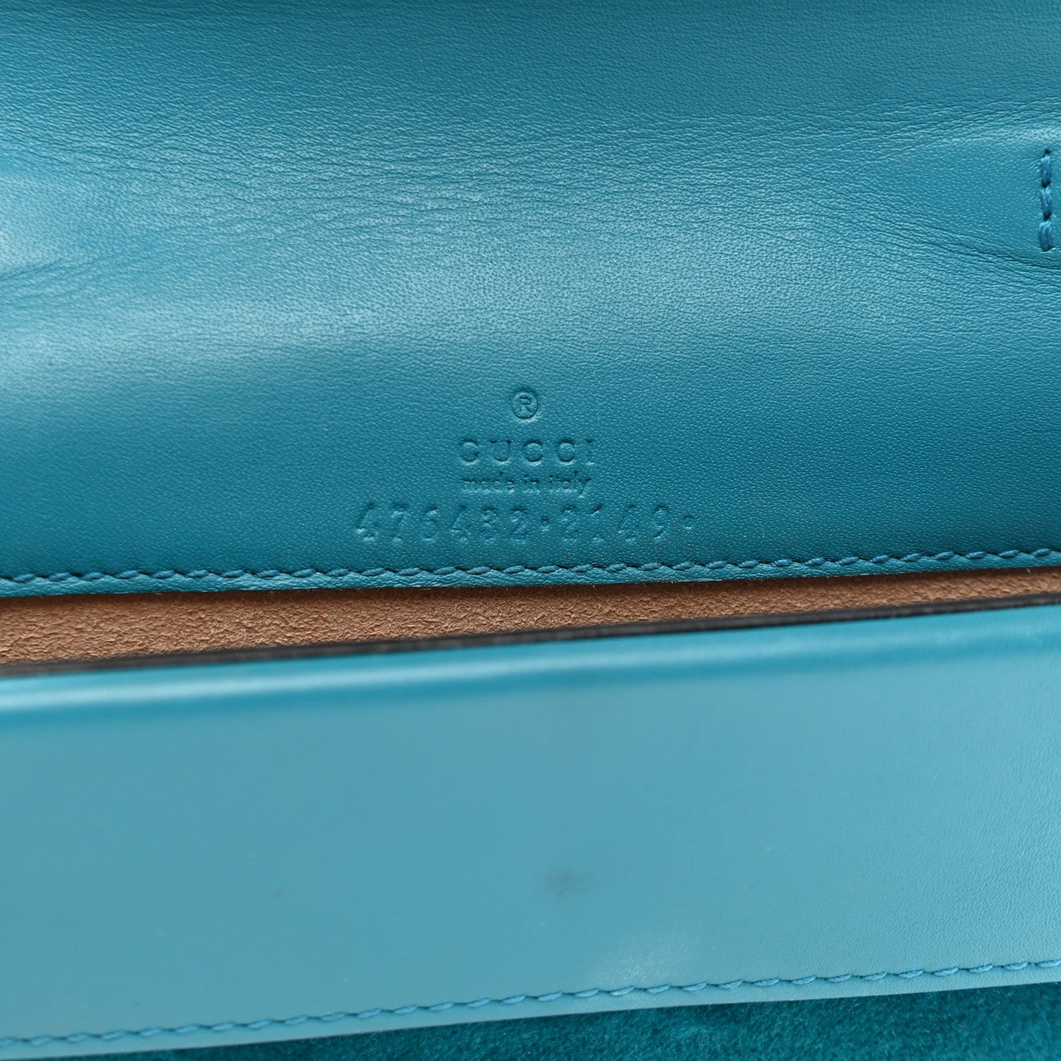 Gucci Velvet Super Mini Dionysus Shoulder Bag Pavone Cyan 6 of 11
