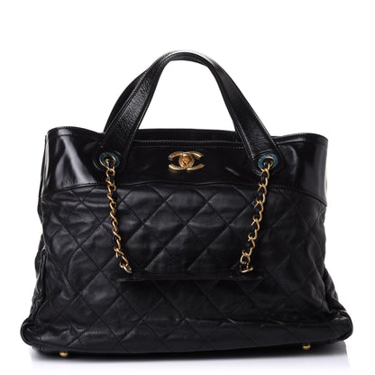 Chanel Iridescent Calfskin Large In the Mix Tote Black 1 of 11