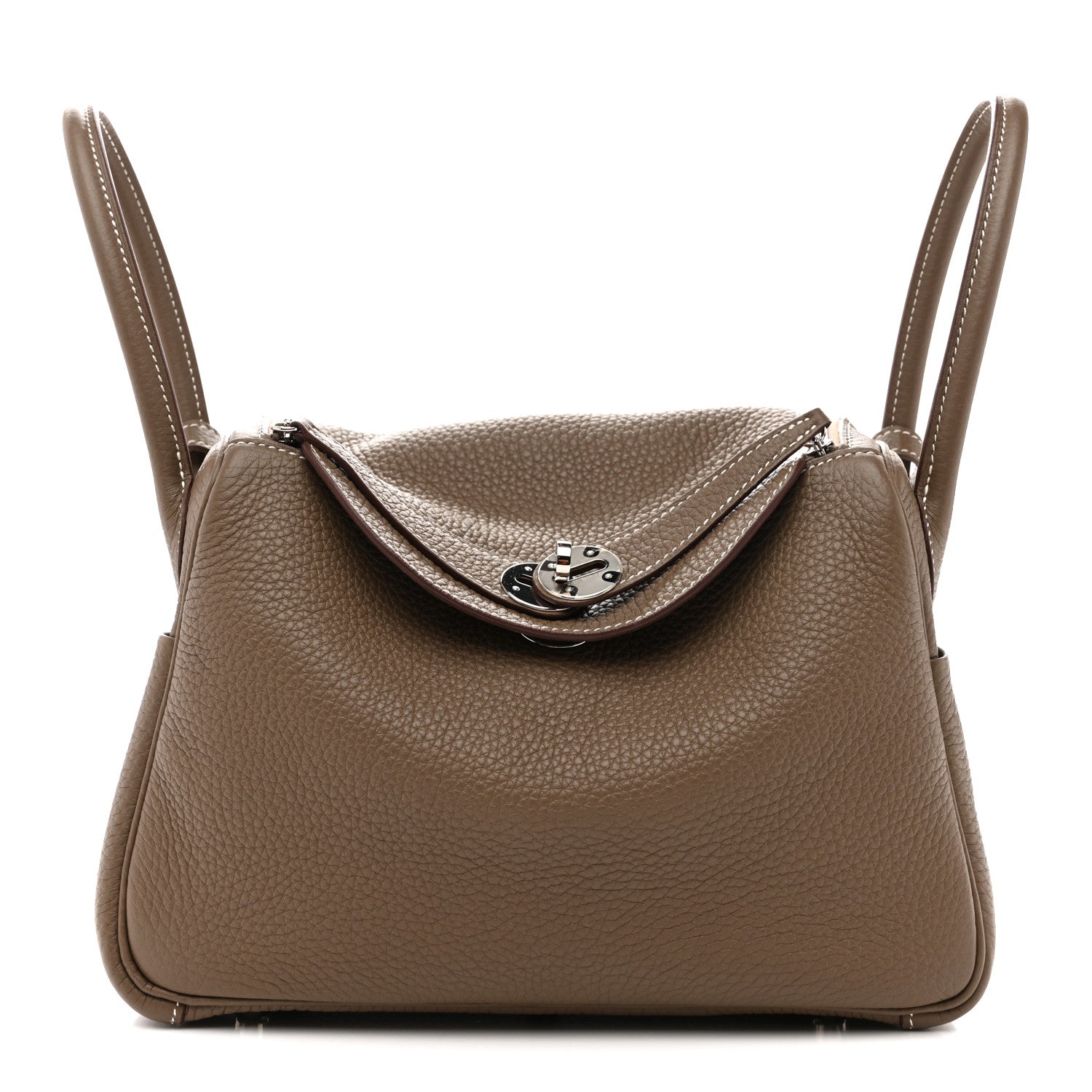 Hermes Taurillon Clemence Lindy 26 Etoupe 1 of 11