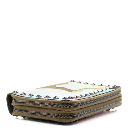 Valentino Garavani Nappa Canvas Camouflage Rockstud Top Handle Travel Wallet Multicolor 4 of 11