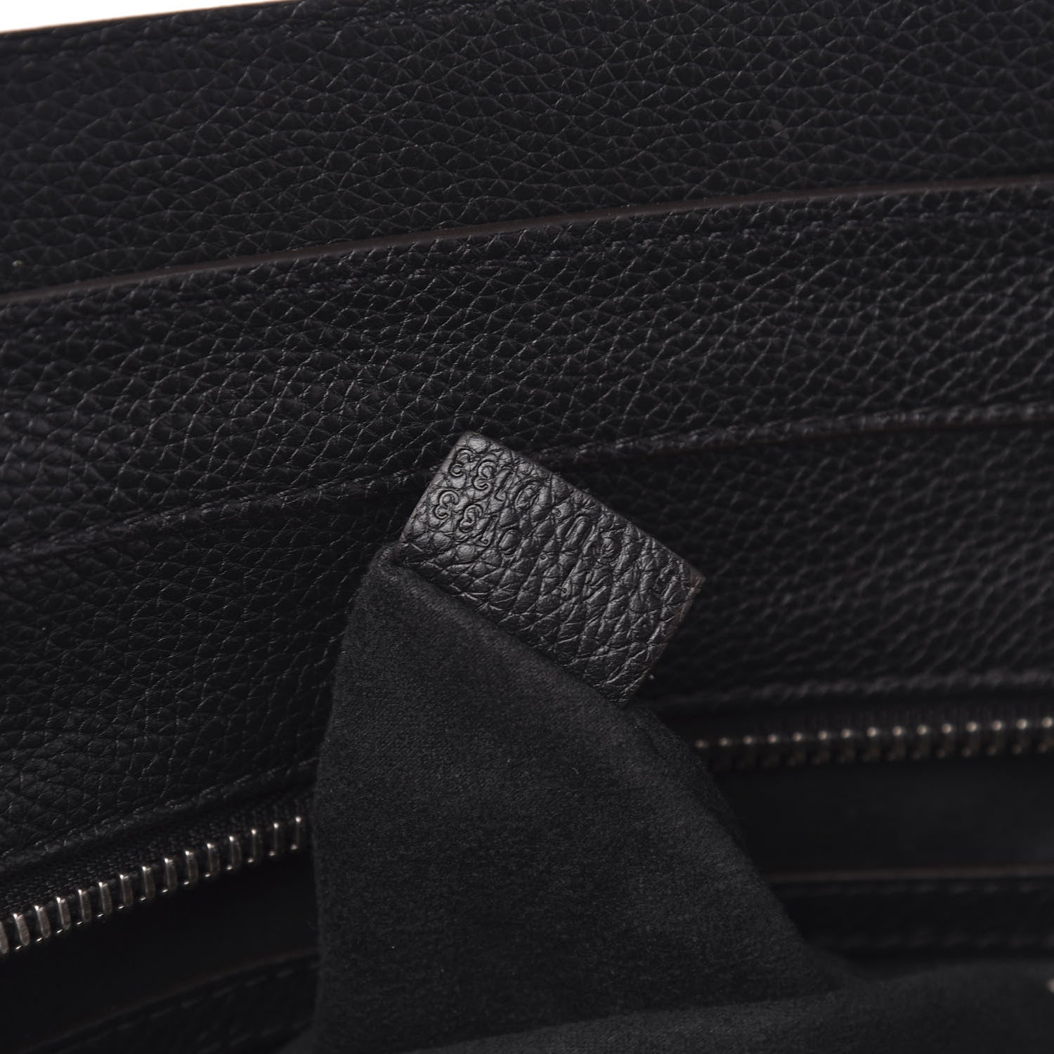 Celine Drummed Calfskin Mini Luggage Black 7 of 10