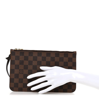 Louis Vuitton Damier Ebene Neverfull MM GM Pochette 2 of 10