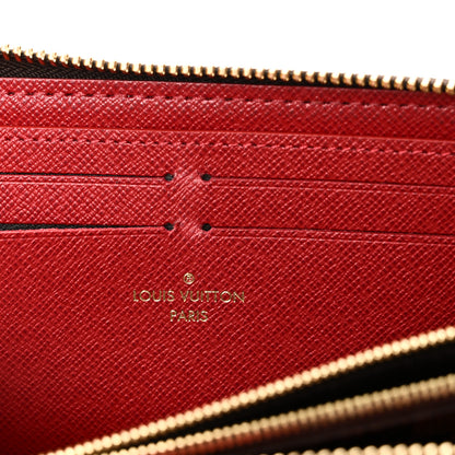 Louis Vuitton Damier Ebene Clemence Wallet Cherry 6 of 7