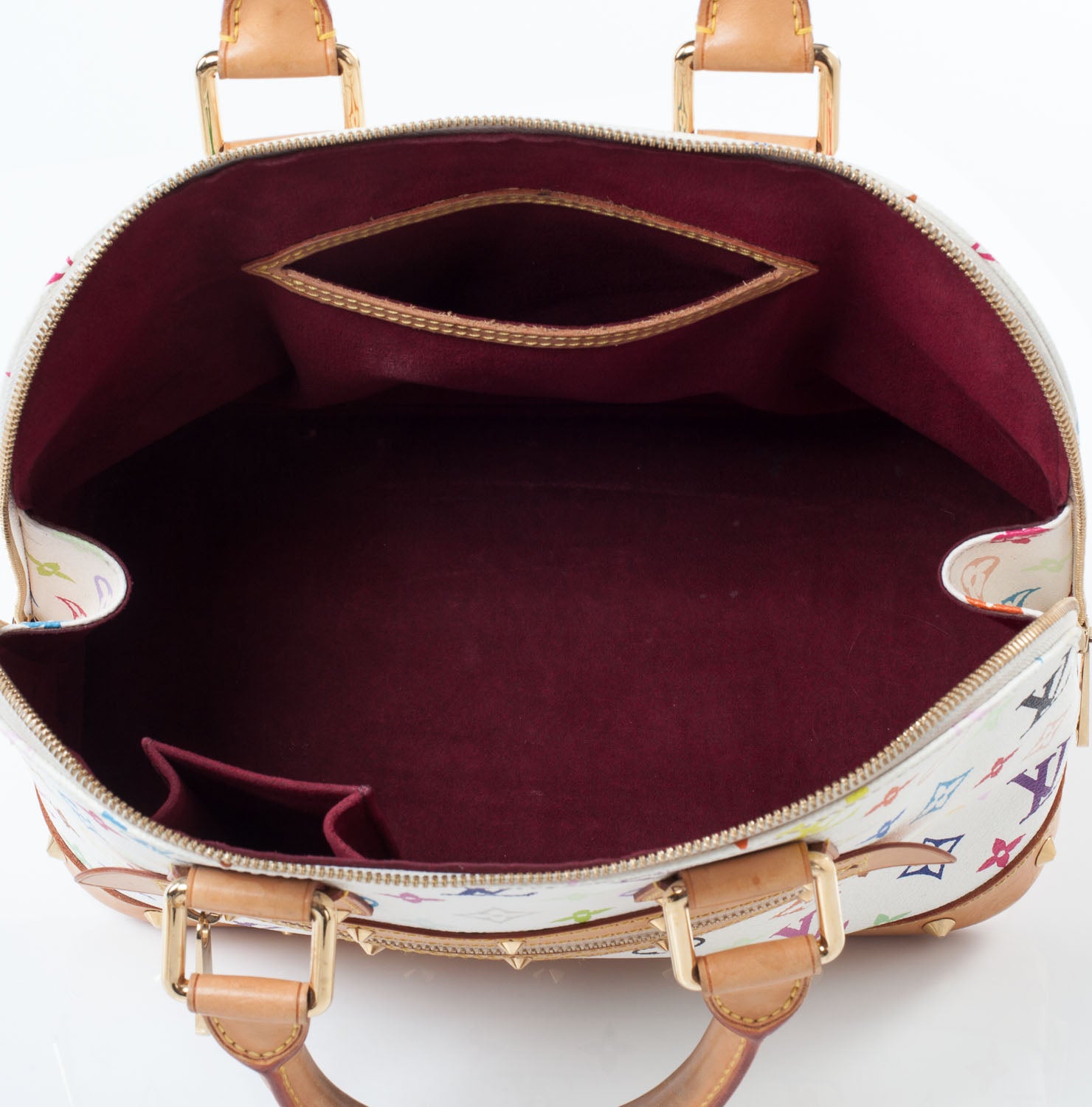 Louis Vuitton Monogram Multicolor Alma White 8 of 8