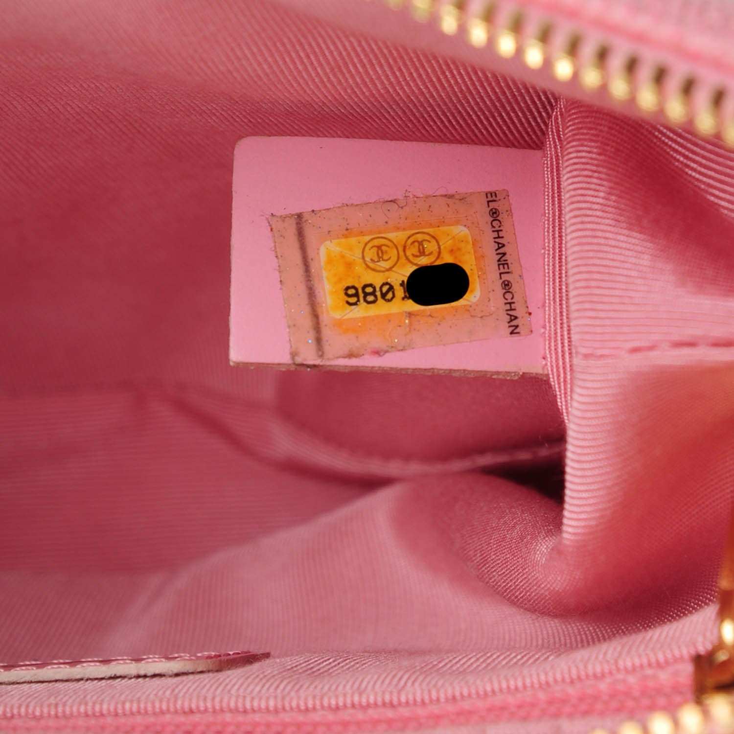Chanel Caviar Quilted Pochette Pink 7 of 7