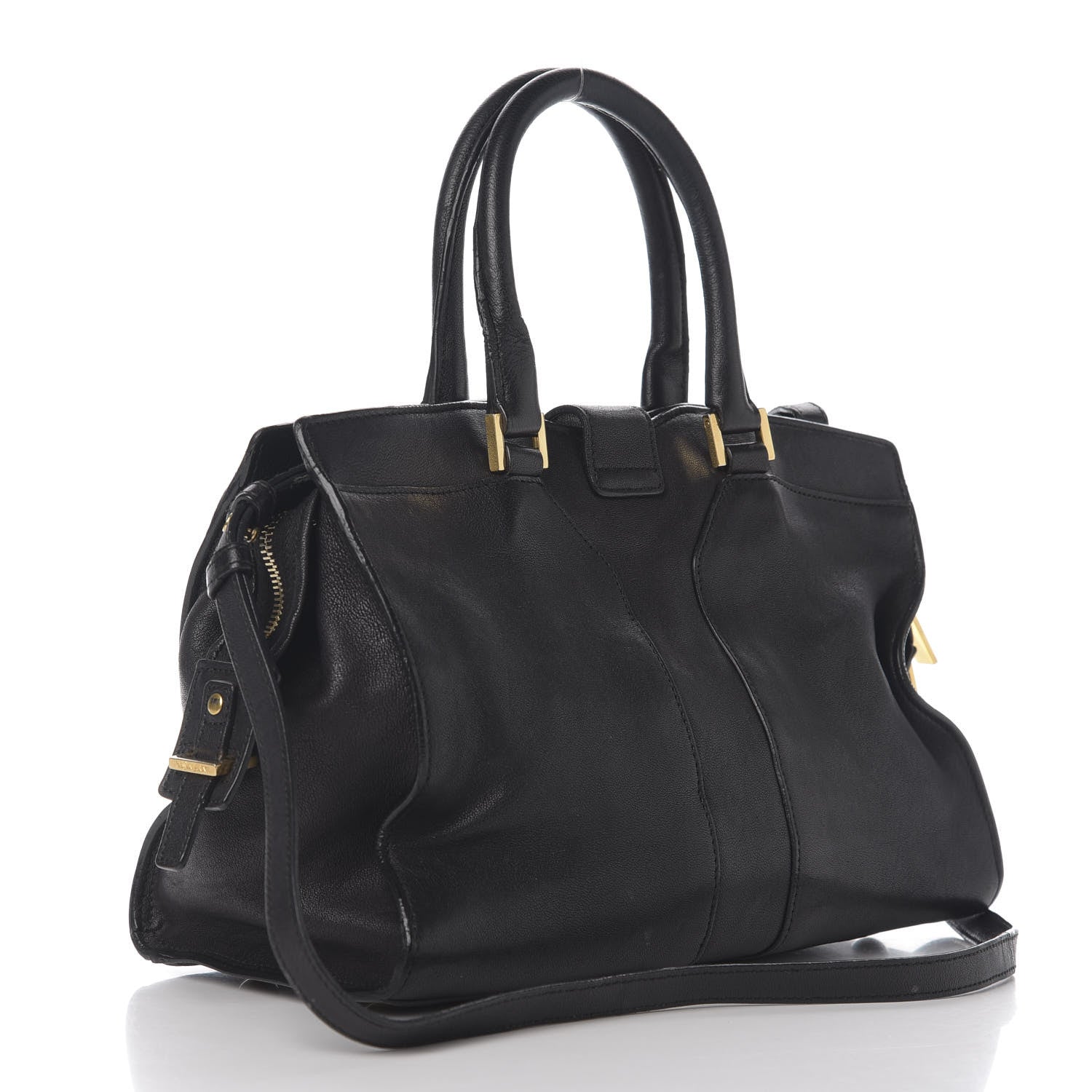 Saint Laurent Sheepskin Small Cabas ChYc Black 2 of 14