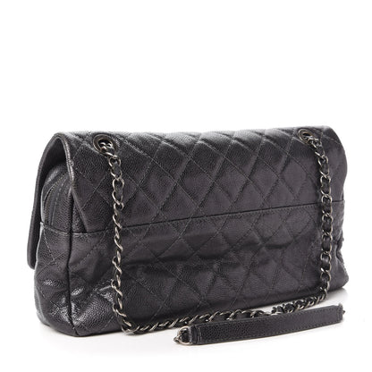 Chanel Iridescent Caviar Quilted Large Chic Flap Grey 3 of 10
