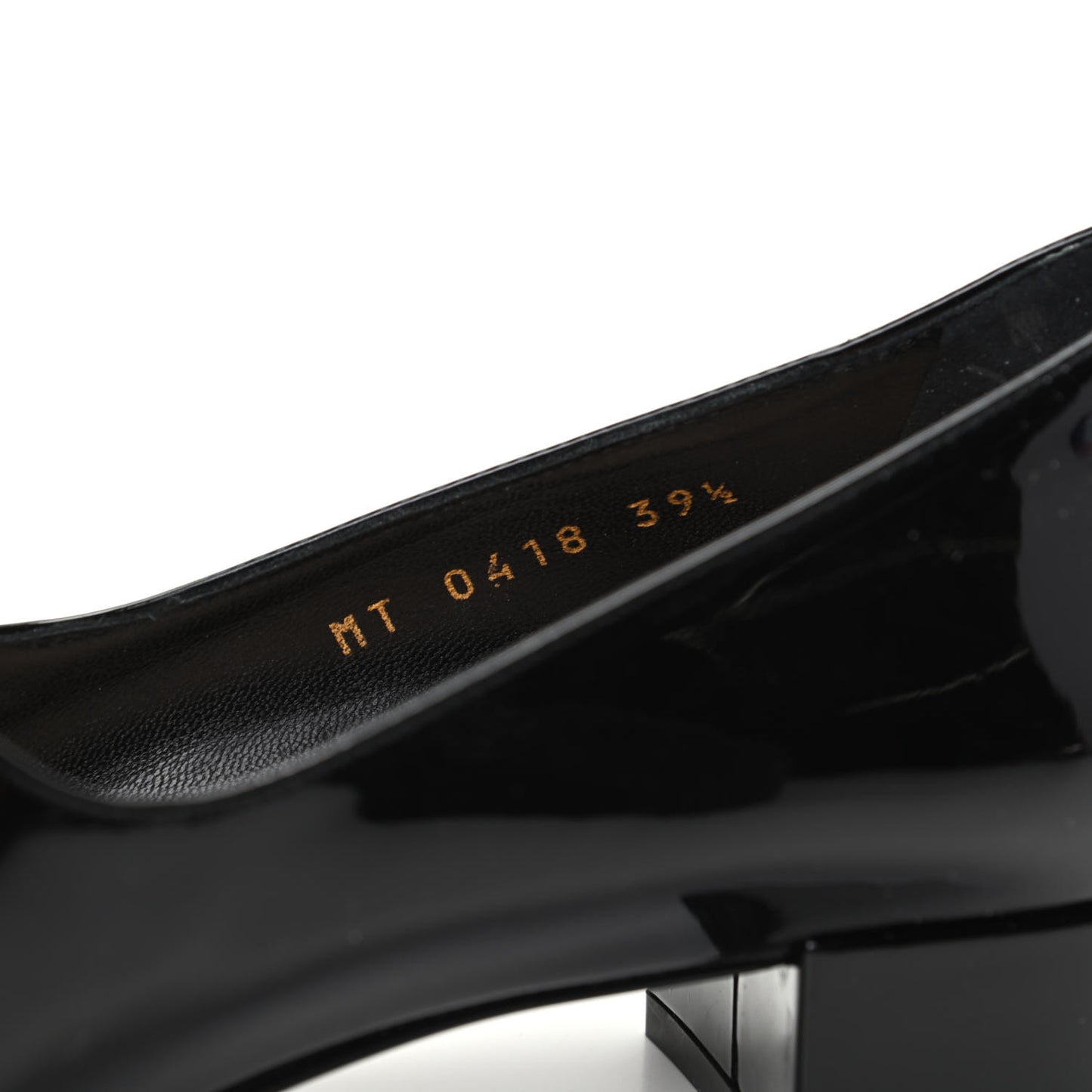 Patent Baby-D Ballet Pumps 39.5 Black