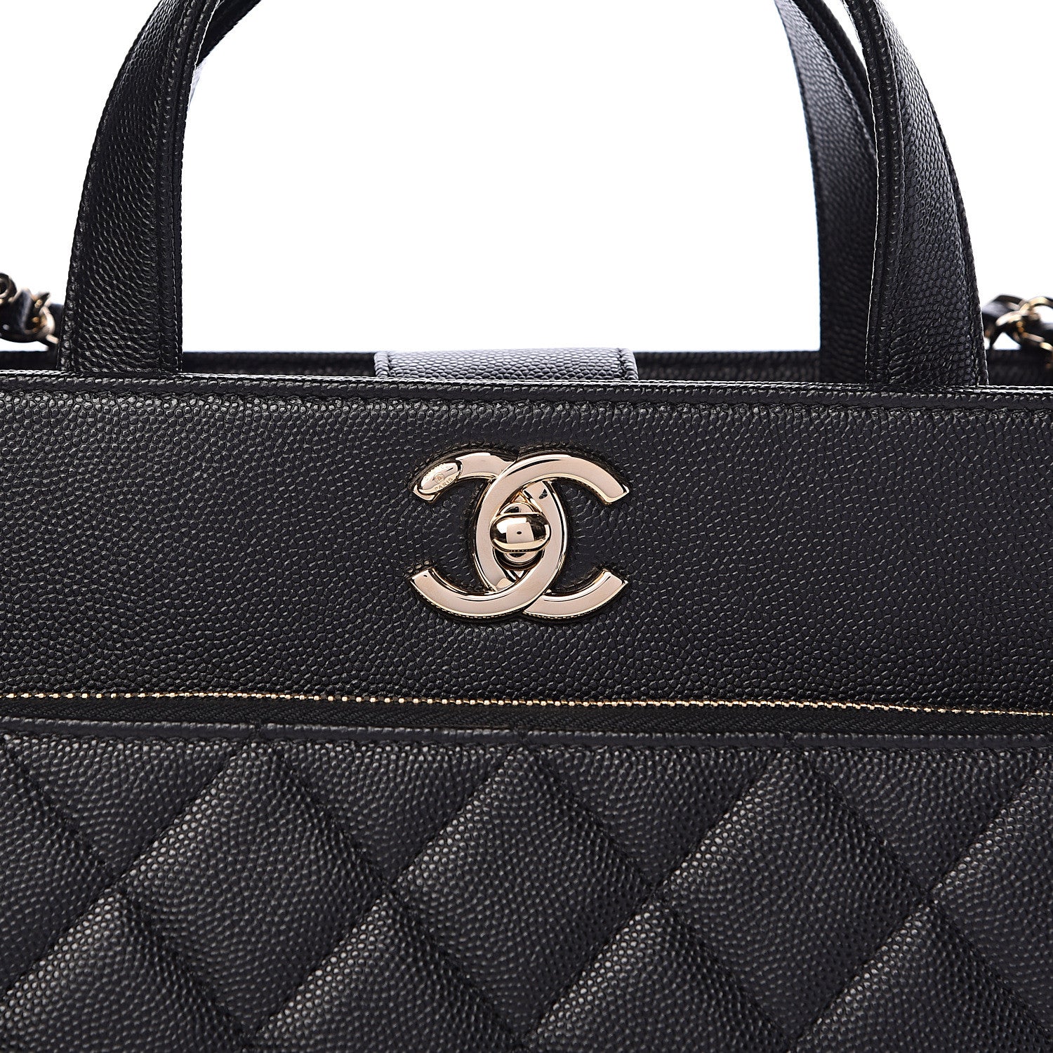 Chanel Caviar Quilted Small Business Affinity Shopping Bag Black 8 of 11