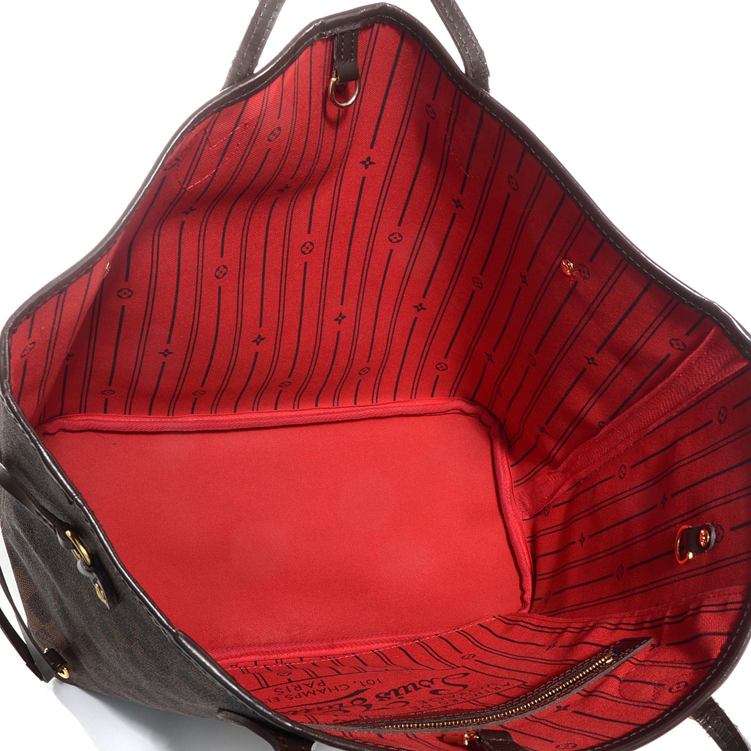 Louis Vuitton Damier Ebene Neverfull MM 5 of 8