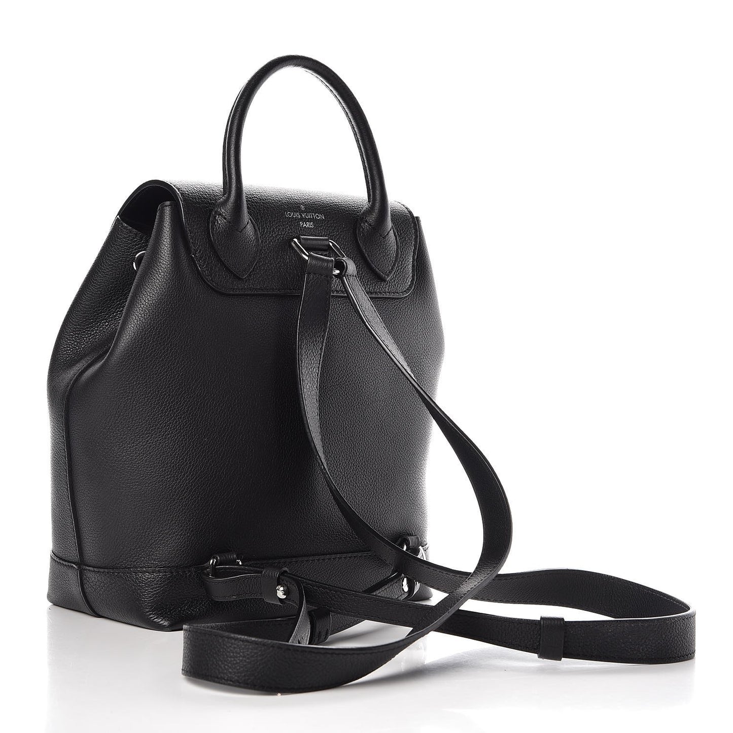 Calfskin Lockme Backpack Black