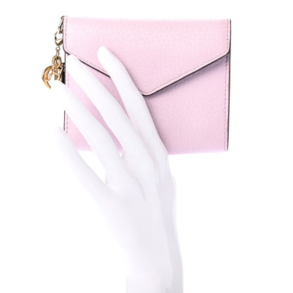 Christian Dior Bullcalf Diorissimo Medium Envelope Wallet Rose Poudre 2 of 6