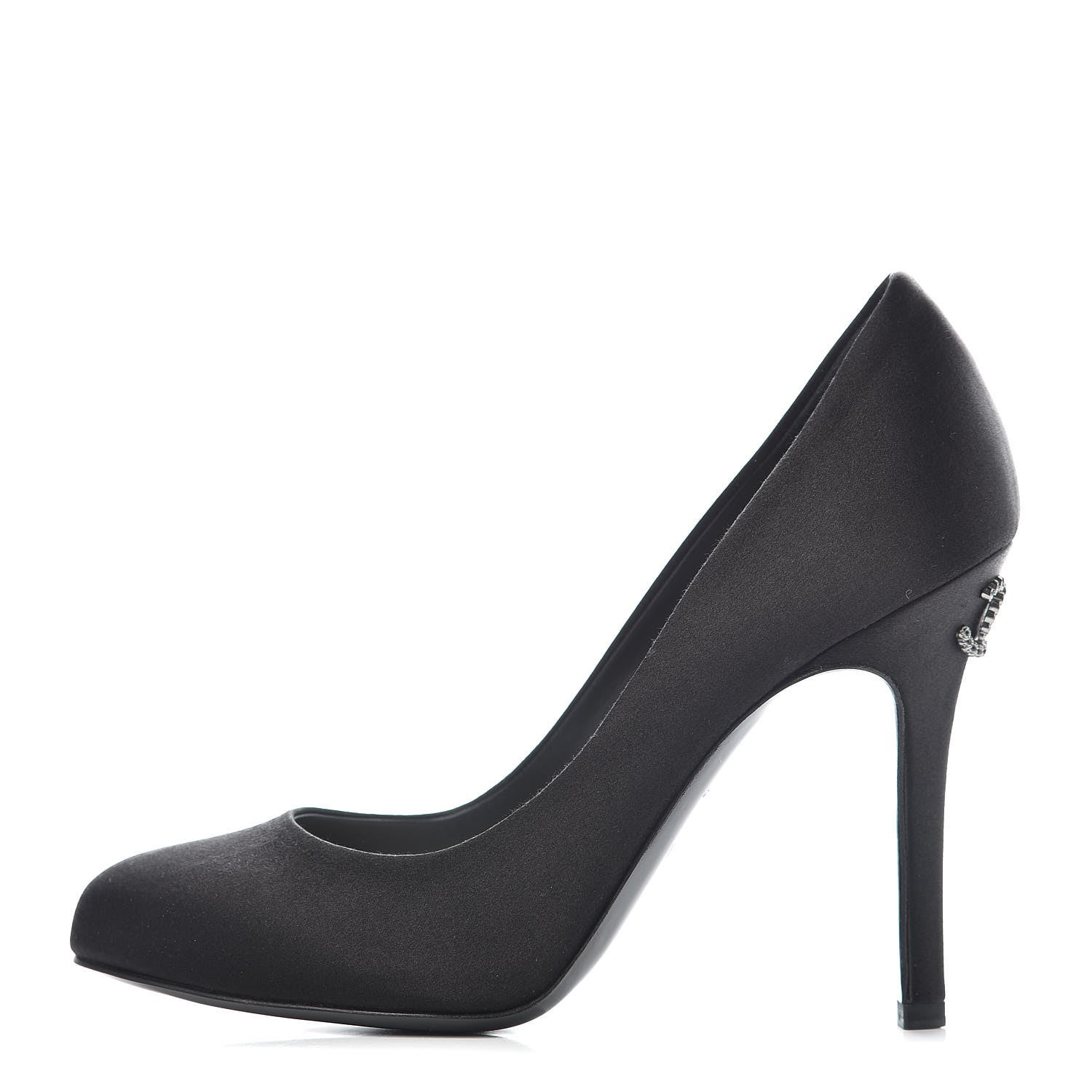 Chanel Satin CC Pumps 36.5 Black 1 of 10