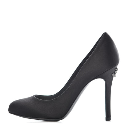 Chanel Satin CC Pumps 36.5 Black 1 of 10