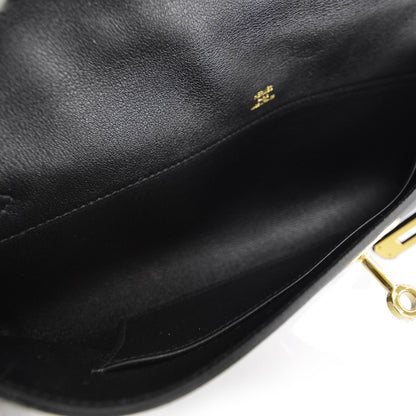 Hermes Swift Kelly Cut Clutch Pochette Black 5 of 8