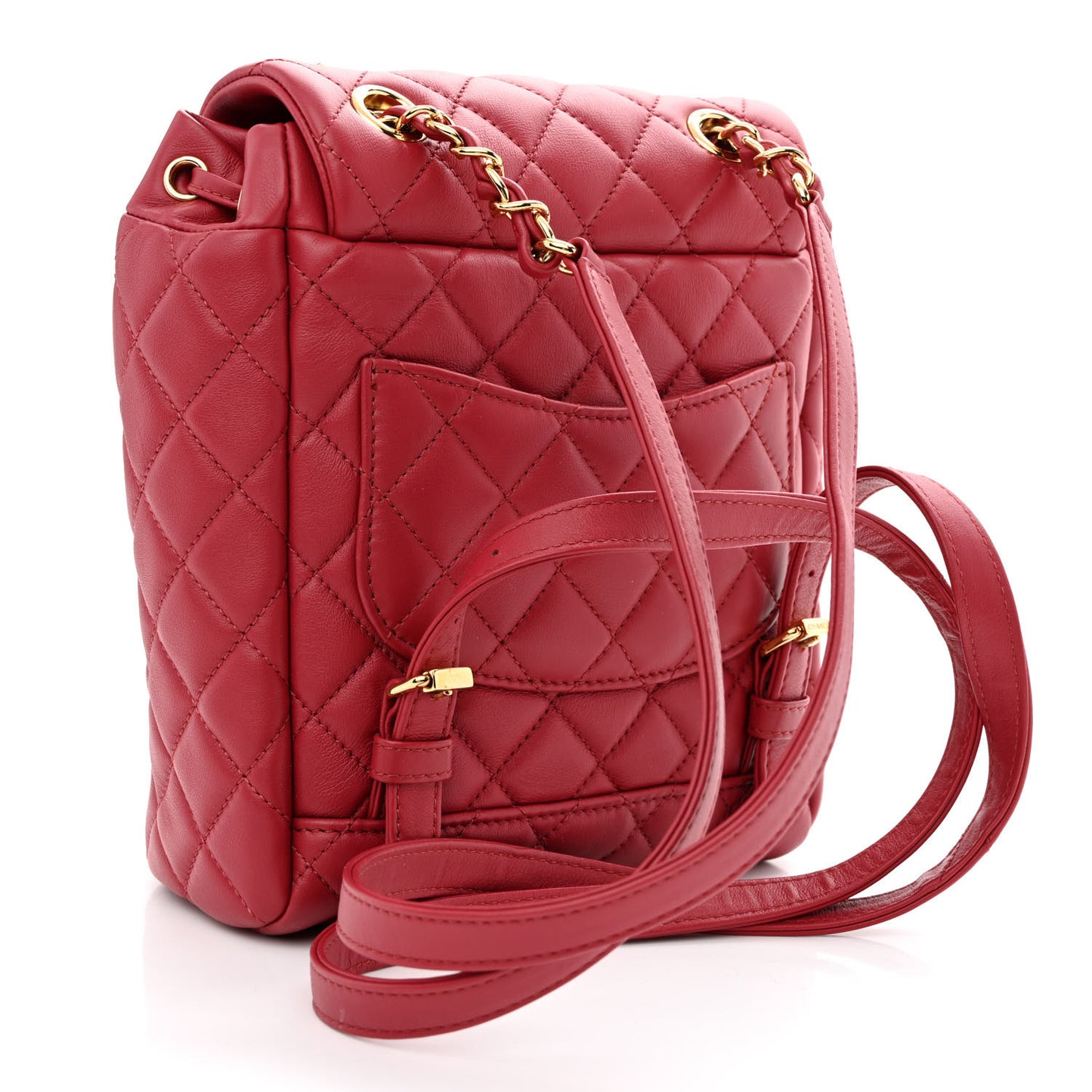 Calfskin Quilted Mini Urban Spirit Backpack Red