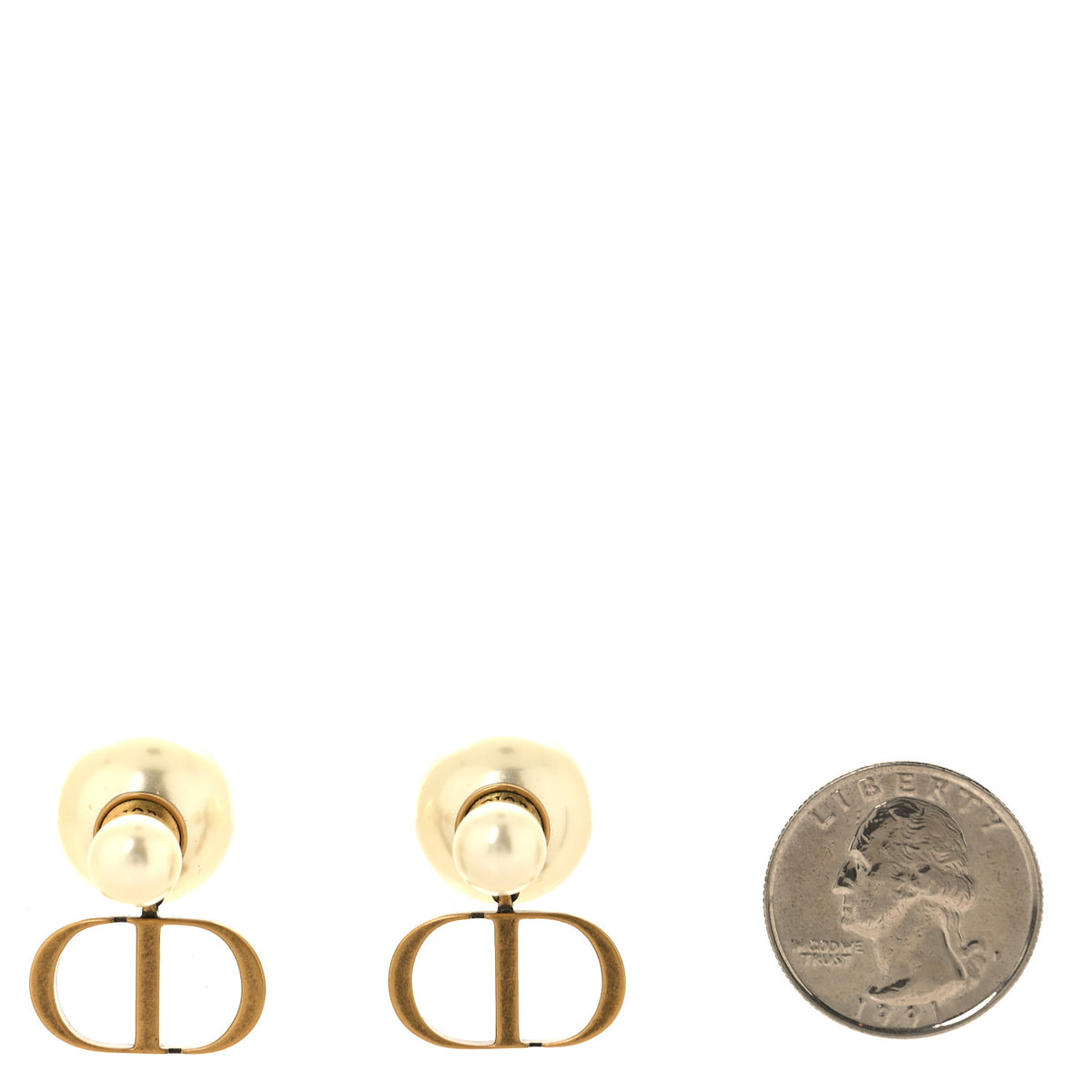 Pearl Mise En Dior CD Tribal Earrings