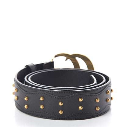 Gucci Calfskin Studded Marmont Belt 90 36 Black 3 of 6