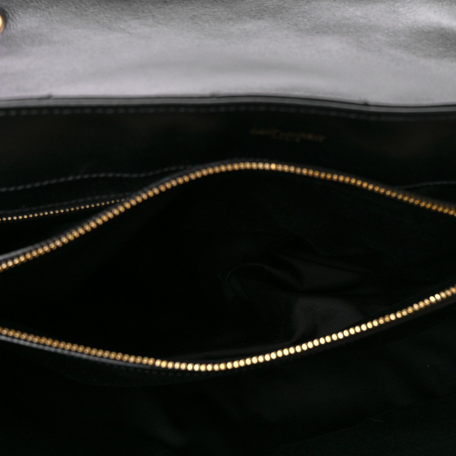 Saint Laurent Calfskin Y Quilted Monogram Large Loulou Chain Satchel Black 6 of 12