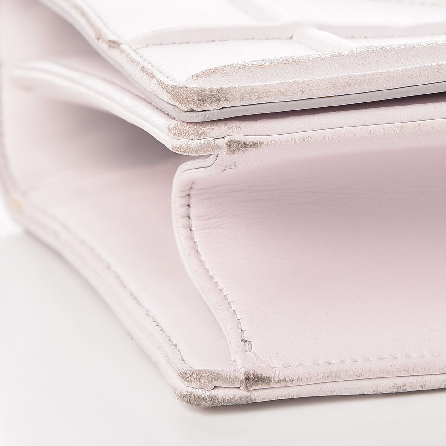 Calfskin Medium Diorama Flap Bag Off White