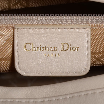 Christian Dior Lambskin Cannage Large Lady Dior Beige 6 of 9