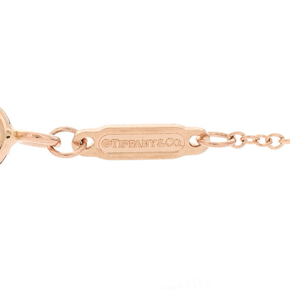 Tiffany 18K Rose Gold Large T Smile Pendant Necklace 4 of 5