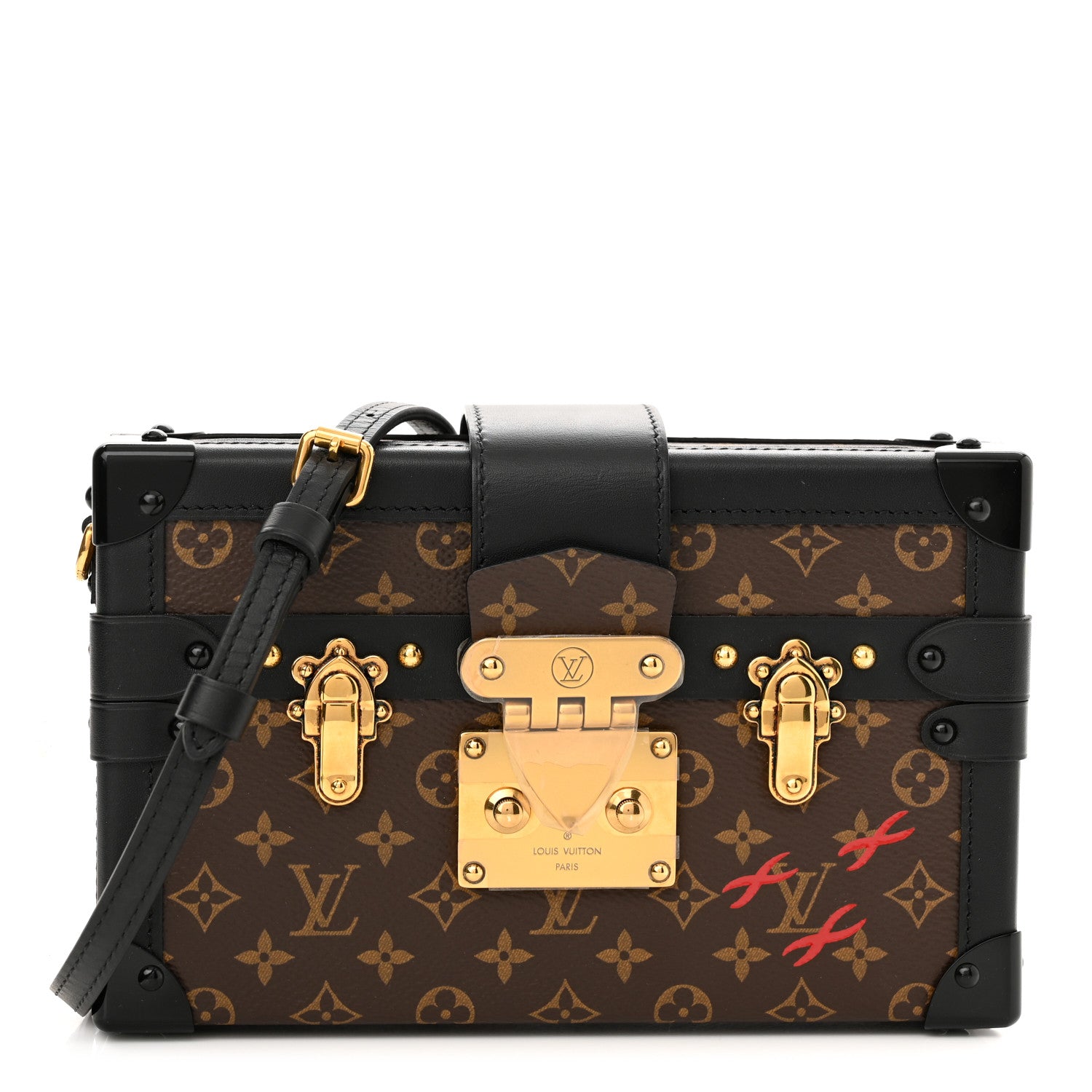 Louis Vuitton Monogram Petite Malle Black 1 of 10