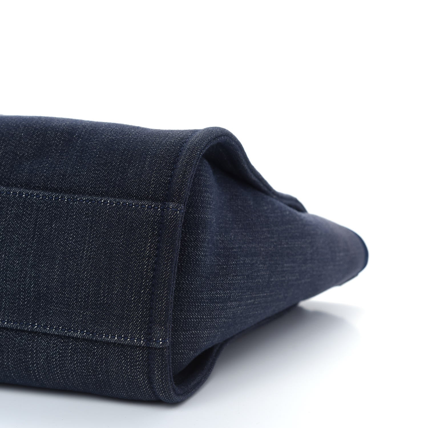 Chanel Denim Small Deauville Tote Dark Blue 9 of 9