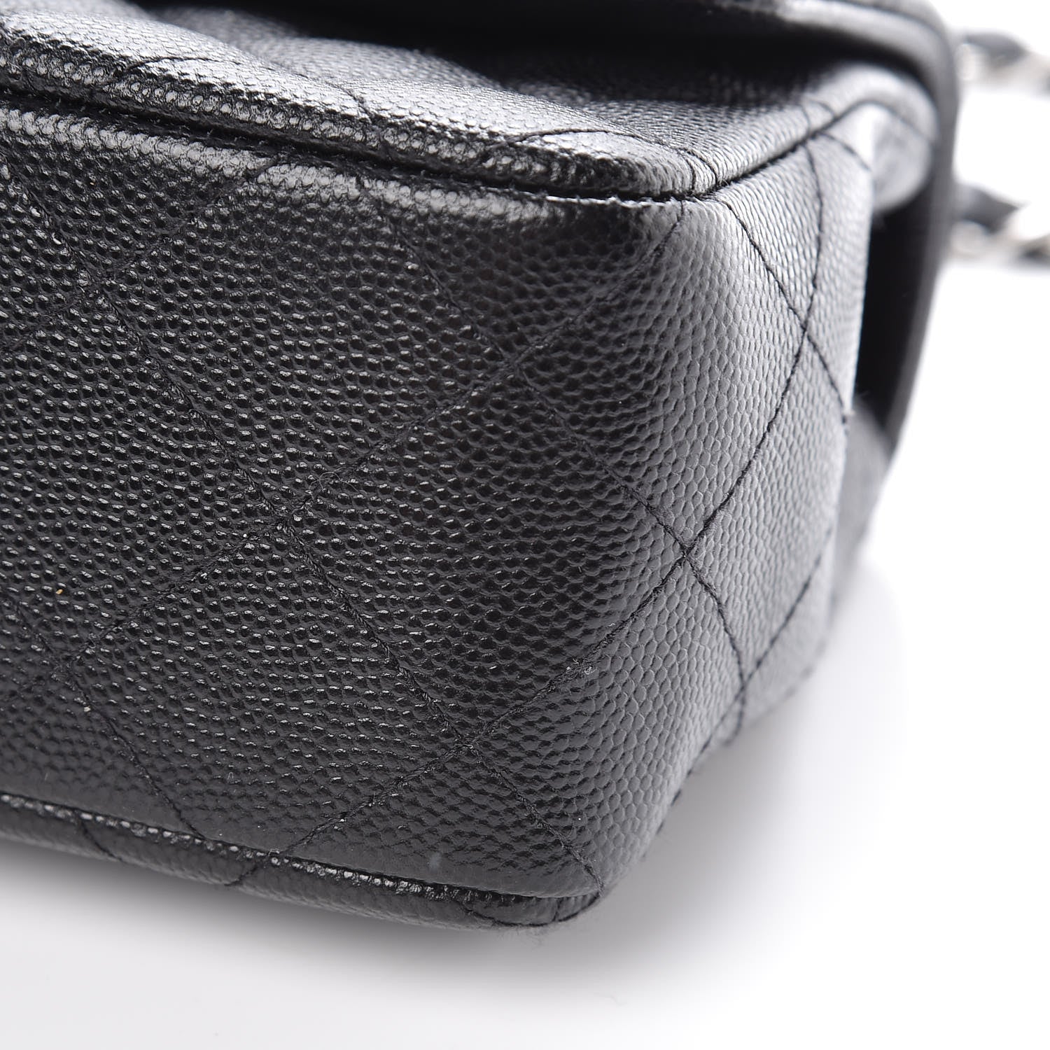 Chanel Caviar Quilted Mini Rectangular Flap Black 9 of 10