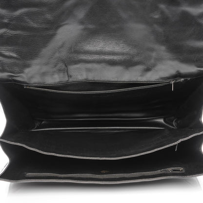 Chanel Lambskin Quilted Briefcase Laptop Bag Black 6 of 11