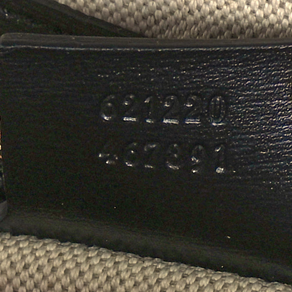Gucci Boarded Plutone Calfskin Small Horsebit 1955 Top Handle Bag Black 6 of 11