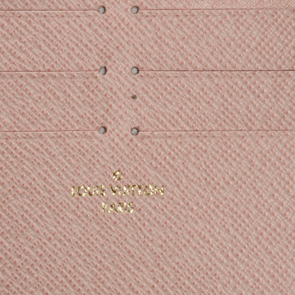 Louis Vuitton Damier Azur Pochette Felicie Chain Wallet Rose Ballerine 9 of 9