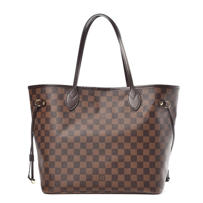 Louis Vuitton Damier Ebene Neo Neverfull MM Rose Ballerine 1 of 16