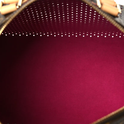 Louis Vuitton Monogram Perforated Speedy 30 Fuchsia 5 of 9