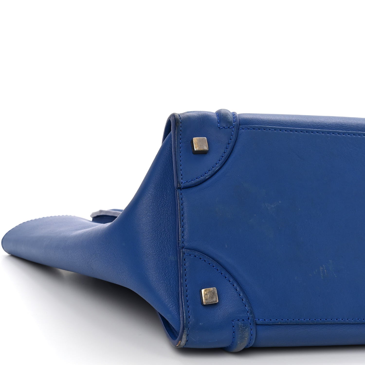 Celine Smooth Calfskin Mini Luggage Royal Blue 8 of 16