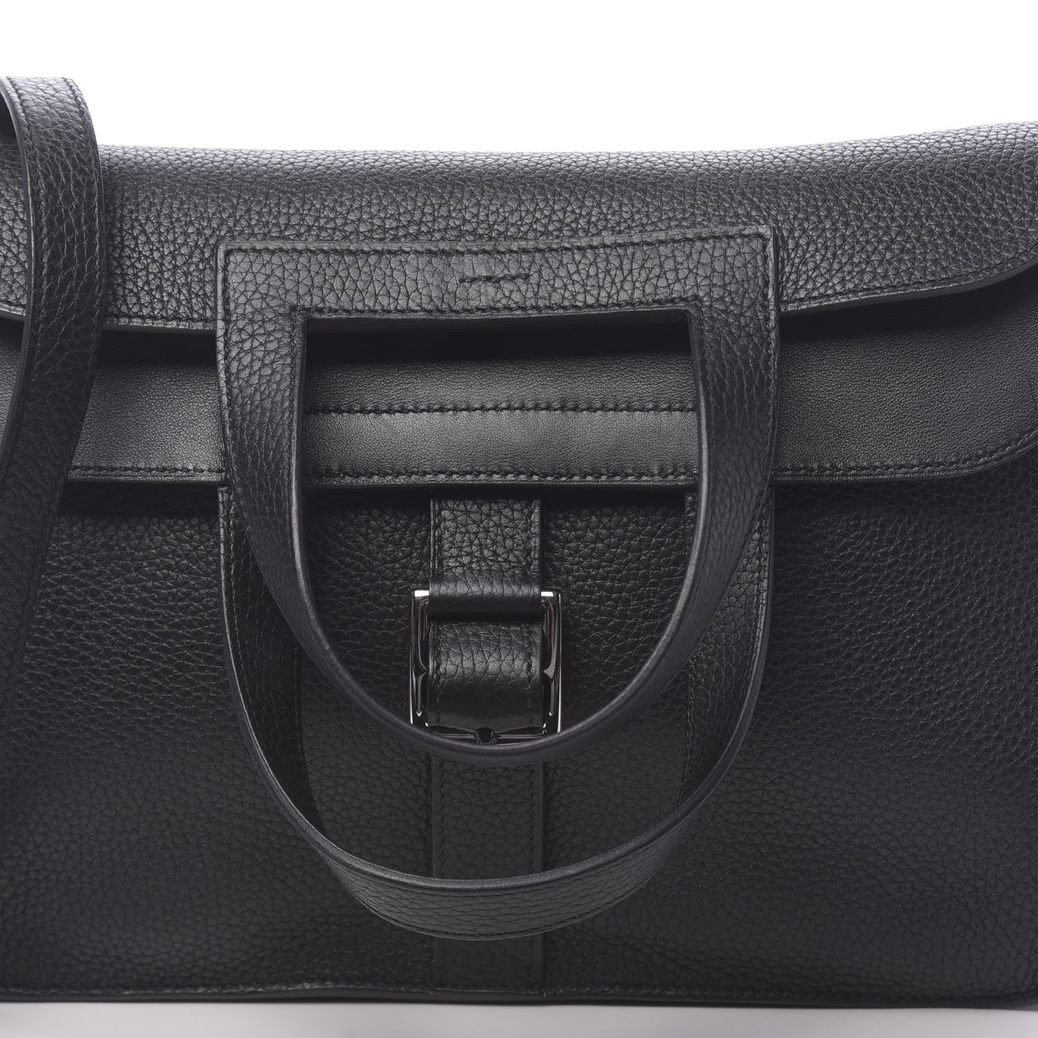 Hermes Taurillon Clemence Halzan 31 GM Black 11 of 11
