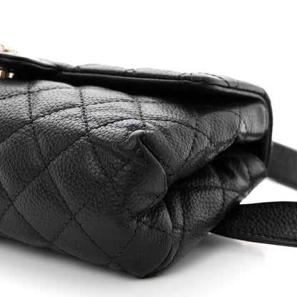 Chanel Grained Calfskin Quilted 2.55 Reissue Flap Belt Bag Clutch Black 11 of 12