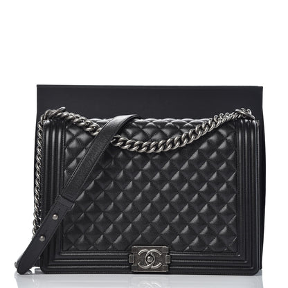 Chanel Caviar Quilted Large Boy Flap Black 8 of 8