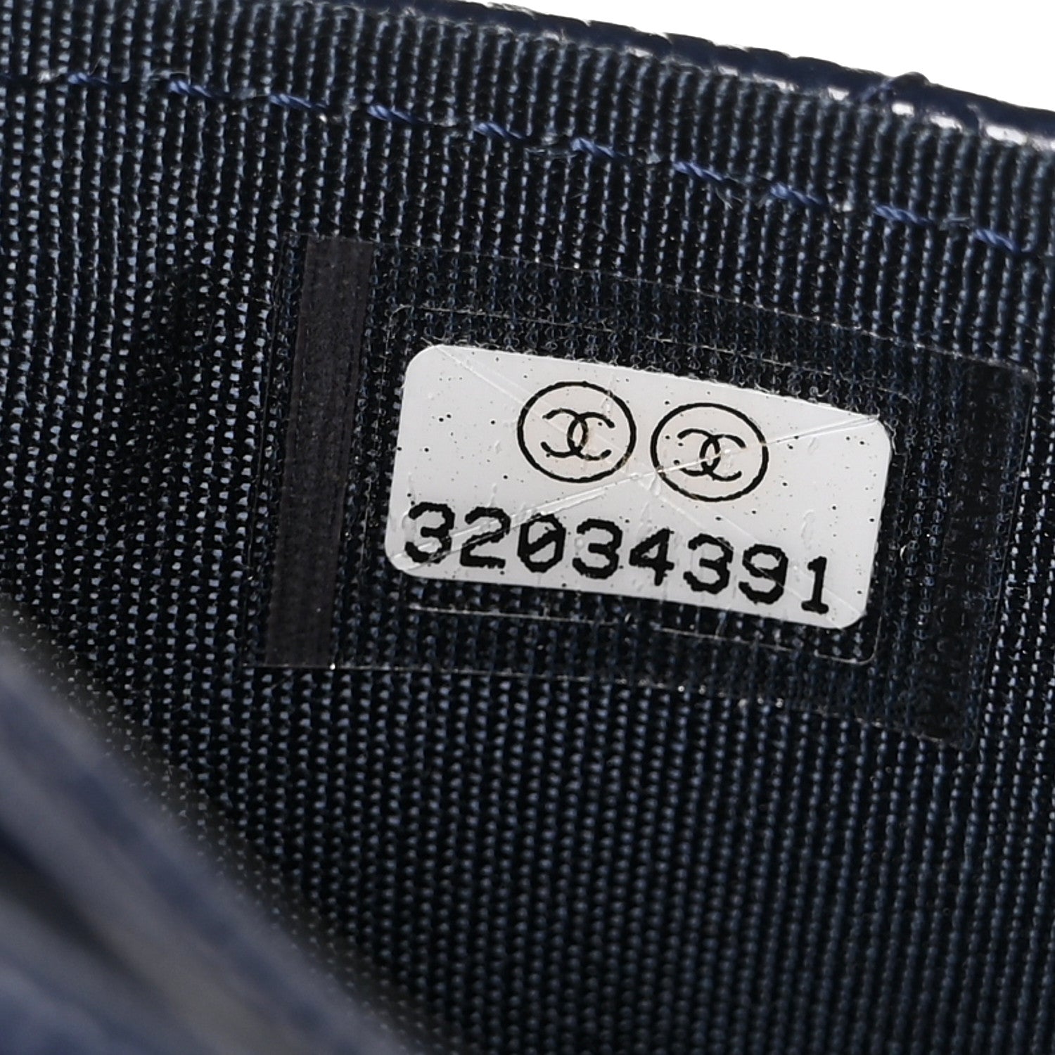 Chanel Caviar Quilted Crystal Card Holder Navy 8 of 11