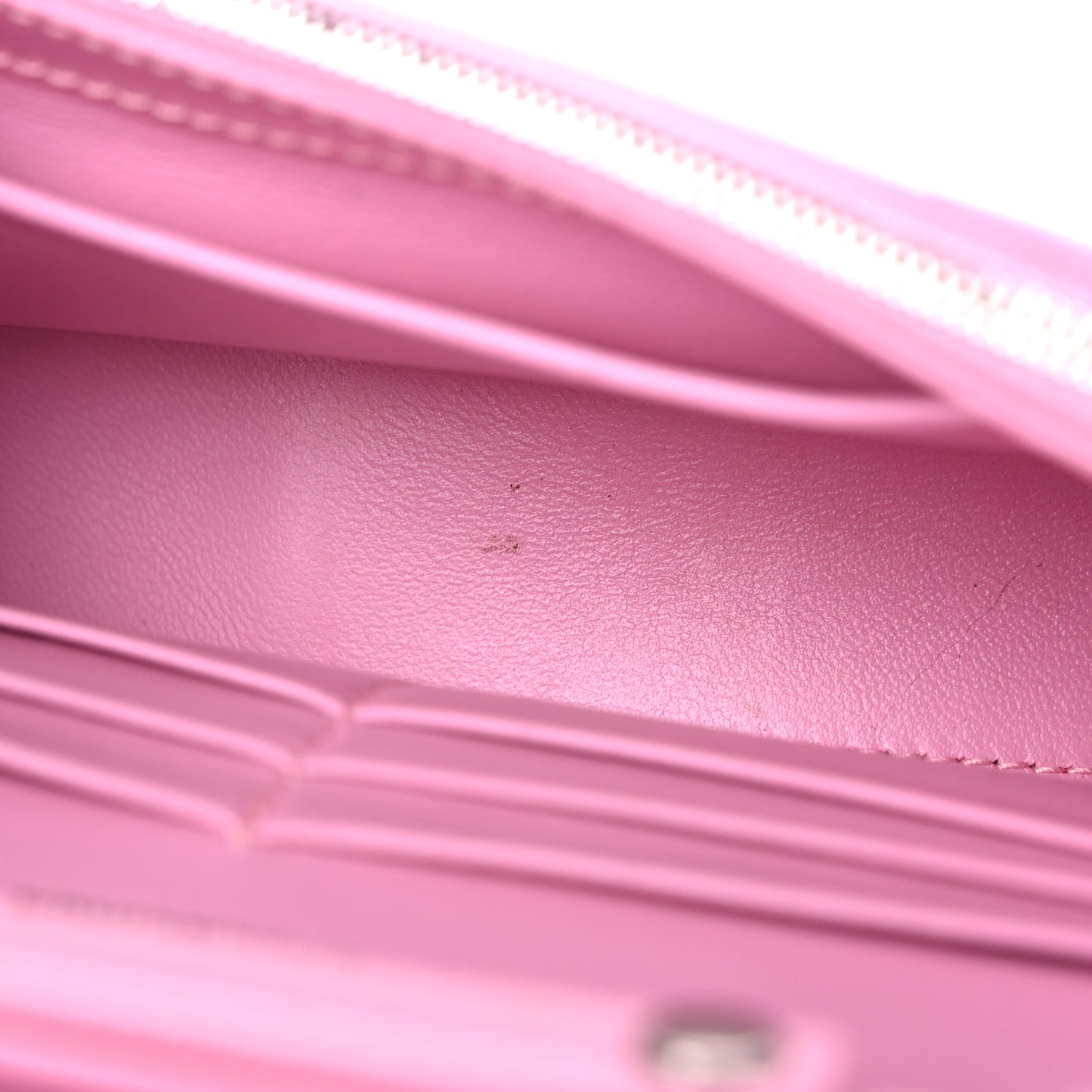 Shiny Box Calfskin Tonal B Hourglass Chain Bag Candy Pink