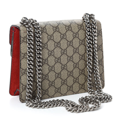 Gucci GG Supreme Monogram Mini Dionysus Shoulder Bag Hibiscus Red 4 of 11