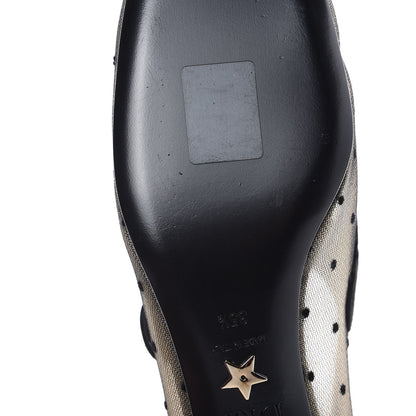 Christian Dior Mesh Plumetis Suede Baby-D Ballet Pumps 35.5 Black 8 of 10
