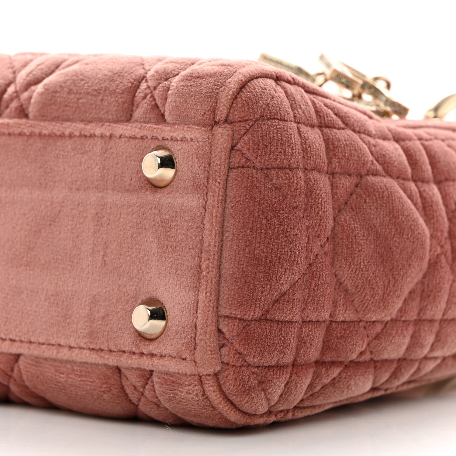 Christian Dior Velvet Mini Lady Dior Pink 10 of 10
