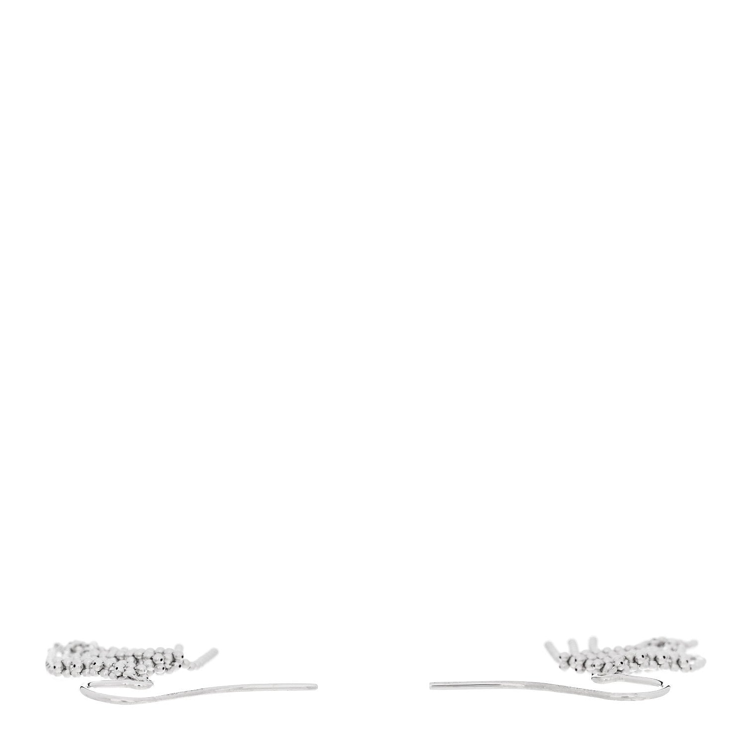 Tiffany 18K White Gold Fringe Earrings 3 of 4