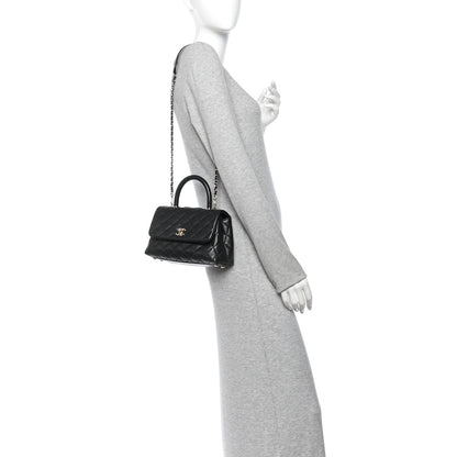 Chanel Caviar Quilted Mini Coco Handle Flap Black 2 of 10
