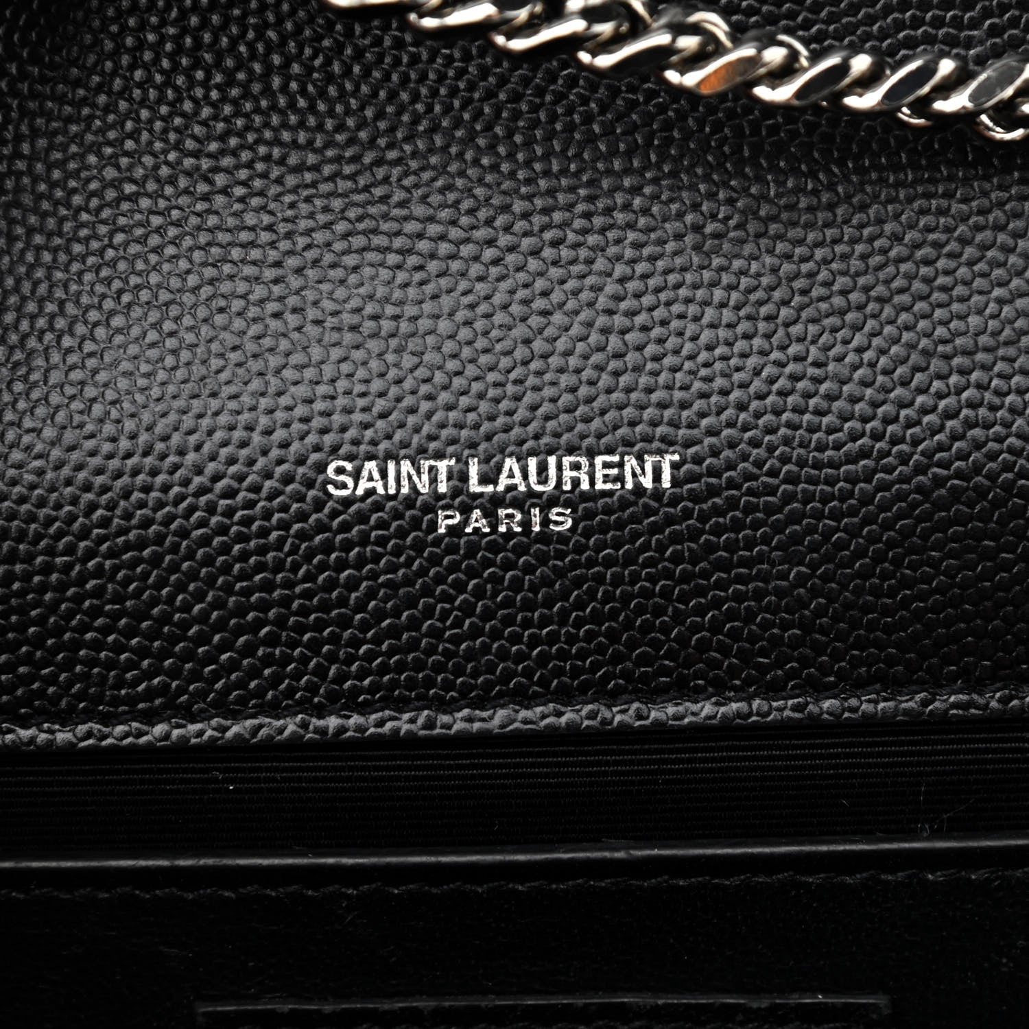 Saint Laurent Grain De Poudre Small Monogram Kate Satchel Black 7 of 11