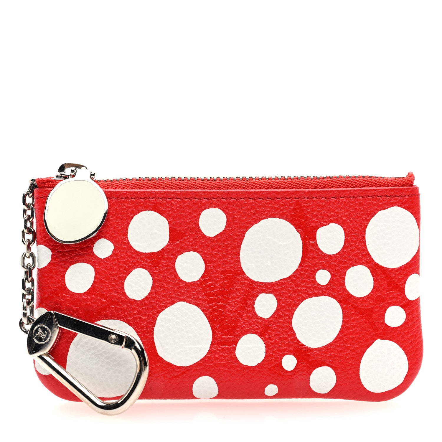 Louis Vuitton LV X YK Empreinte Infinity Dots Key Pouch Red White 1 of 7