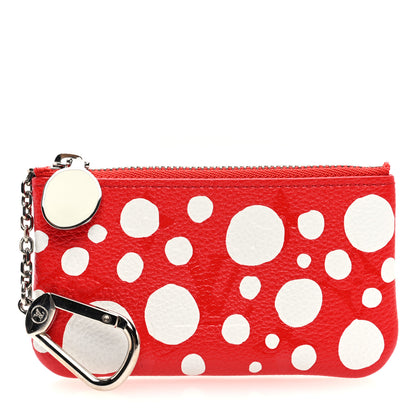 Louis Vuitton LV X YK Empreinte Infinity Dots Key Pouch Red White 1 of 7
