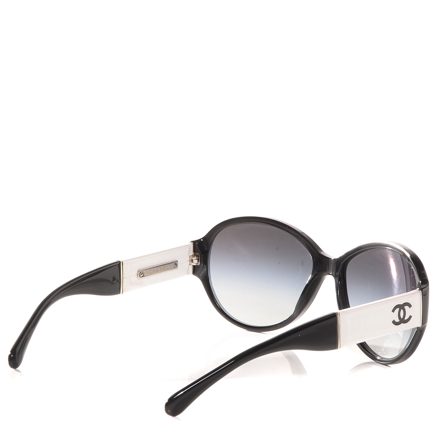 Chanel CC Sunglasses 5229Q Black White 2 of 5