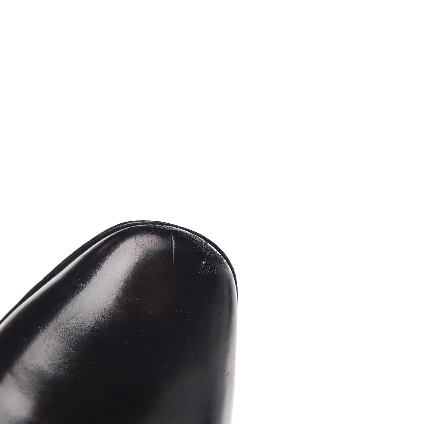 Calfskin Cap Toe CC Slingback Pumps 41.5 Black